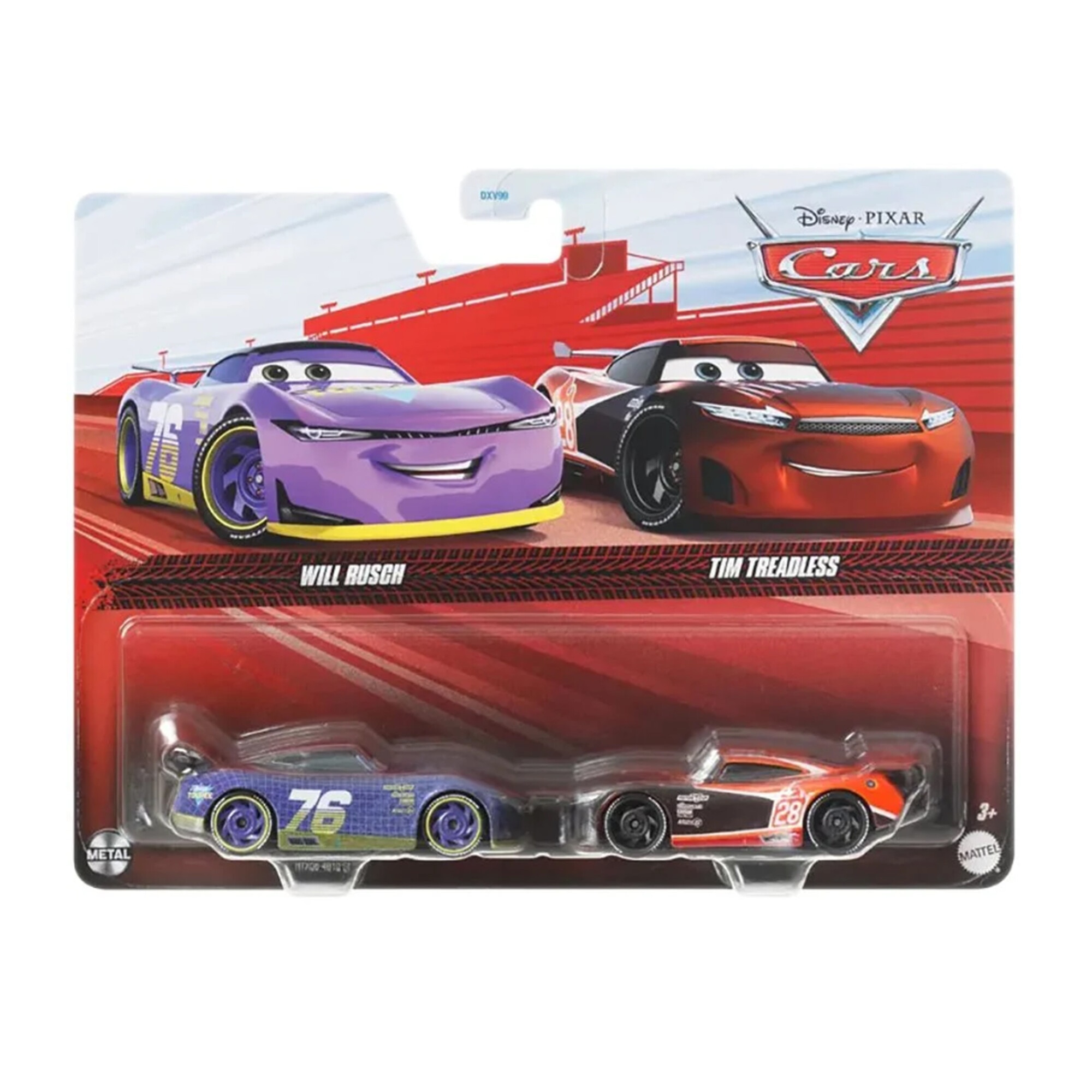 Set masinute Disney Cars 3, Caleb Worley si Jet Robinson, 1:55