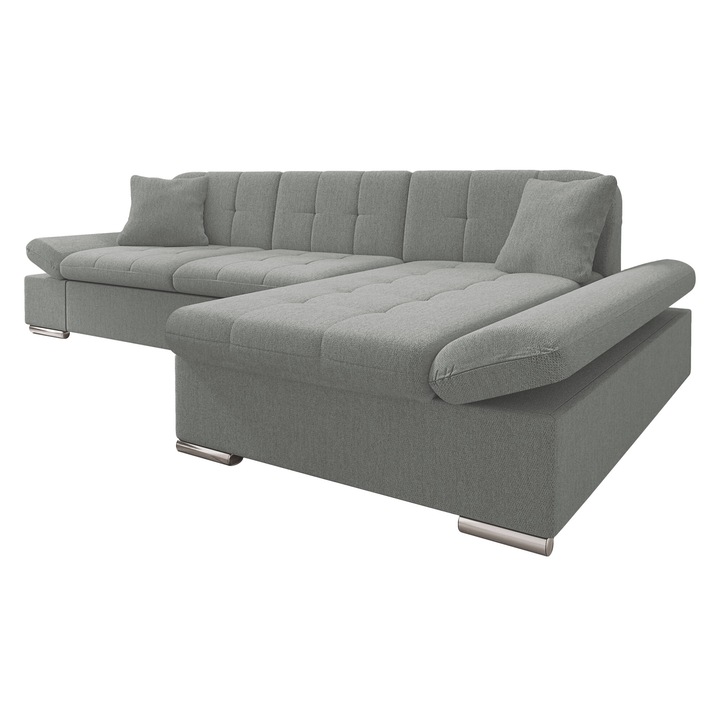 Coltar rabatabil Laviva, MIRJAN24, dreapta, gri platinat, 278x151x76 cm