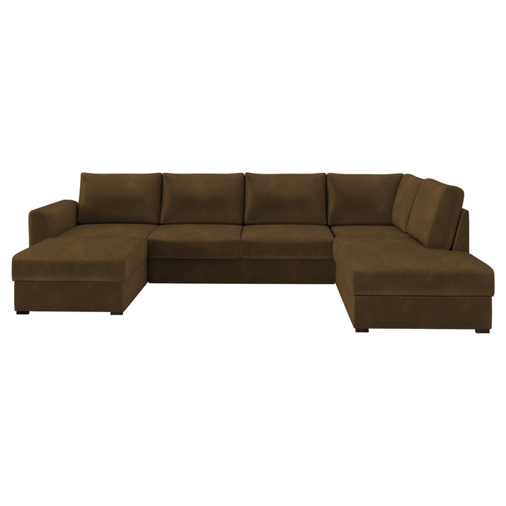 Coltar rabatabil Szafran, MIRJAN24, dreapta, maro, 305x188x85 cm