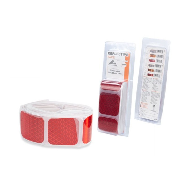 Banda reflectorizanta prelata, 4m x 5cm, rosie, omologata, 6576 Automax