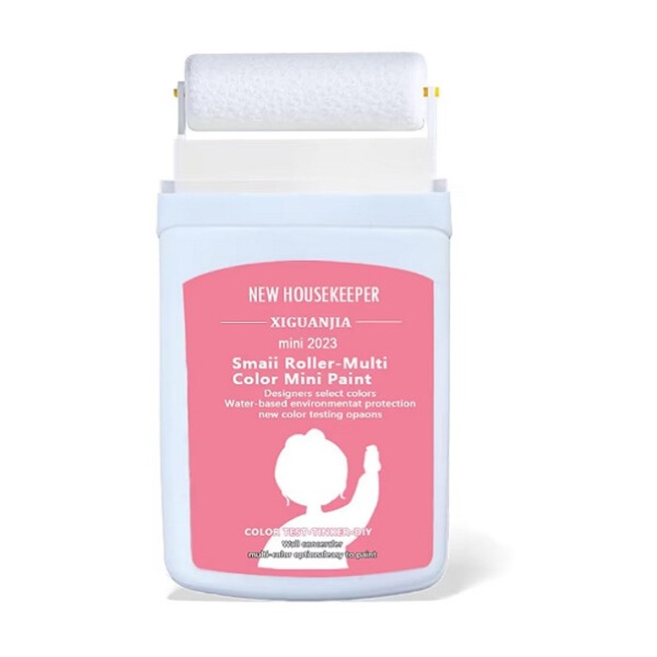 Боя за стена с включен апликатор, coshop®, бяла, с валяк