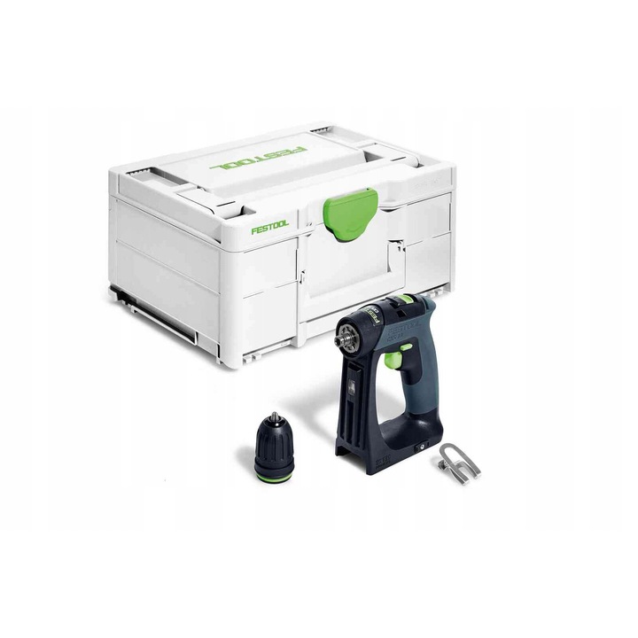 Акумулаторен винтоверт CXS 18-Basic, Festool, 18V, 2 скорости, 0.70 кг, в комплект със систейнер SYS3 DF M 187