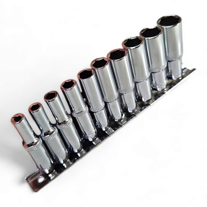 Set 10 capete chei tubulare lungi 1/4"