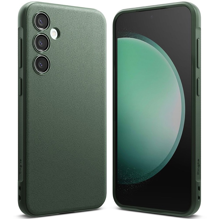Husa Cu Grad Ridicat de Protectie pentru Samsung Galaxy S23 FE, Shield Armor, ru Samsung Galaxy S23 FE - Ringke Onyx, B39, Thermoresistant plastic, Forest Green