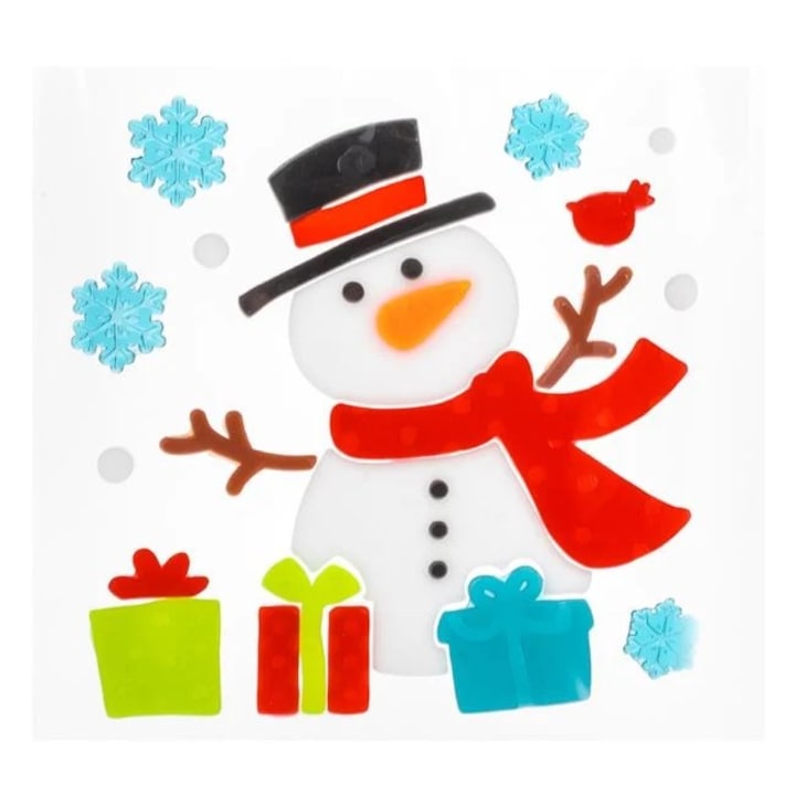 Autocolante Gel Om de Zapada Cadouri Crystal pentru Geam