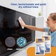 Kit de curatare, 40 servetele din microfibra, anti-amprenta, antibacterian, 10.5x4.5cm