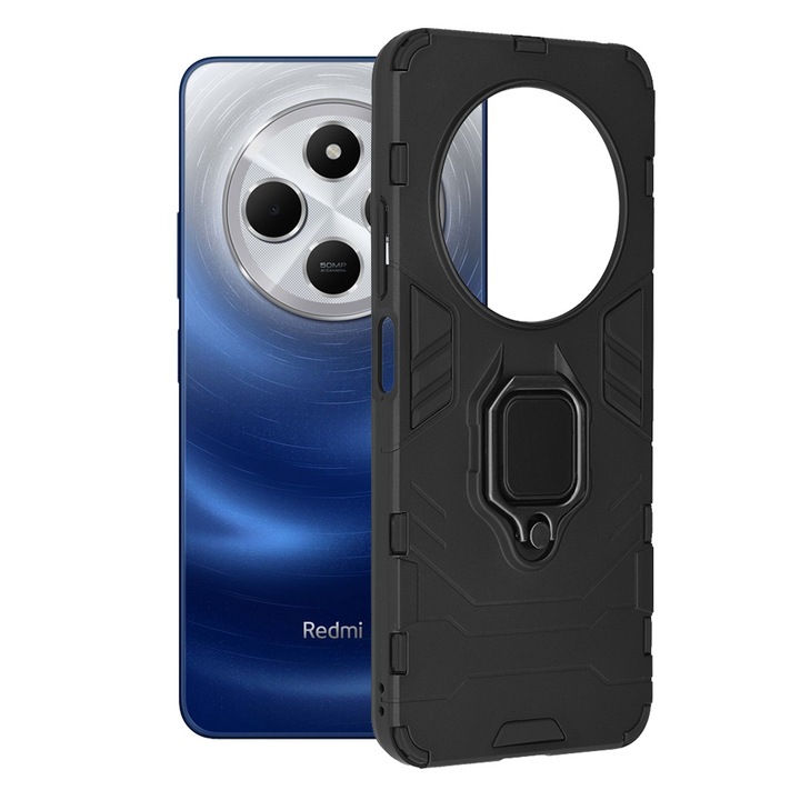 Xiaomi Redmi 14C tok - Techsuit szilikon pajzs - fekete