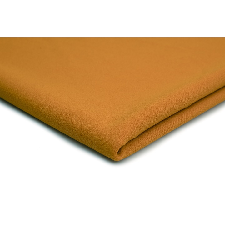 Kötött búvárkrepp, mustársárga, 95% poliészter 5% elasztán, 50 cm x 150 cm
