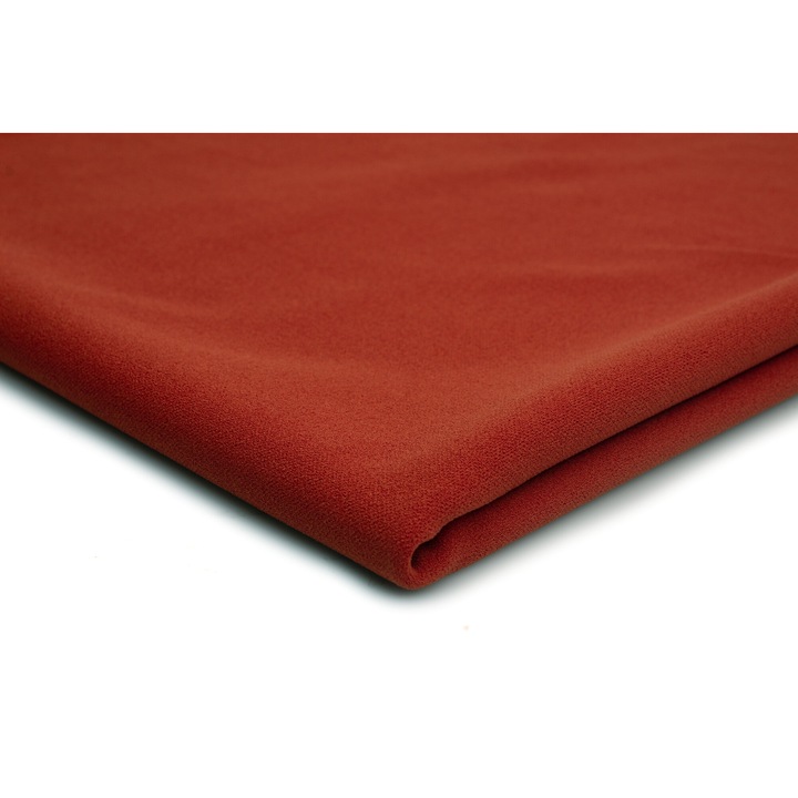 Kötött búvárkrepp, tégla, 95% poliészter 5% elasztán, 50 cm x 150 cm