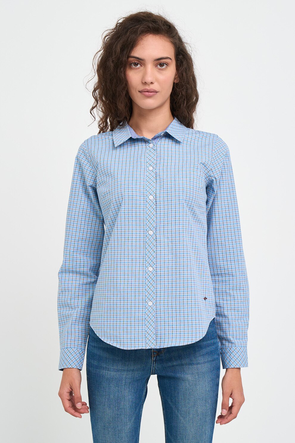 Lee Cooper, Camasa regular fit de bumbac, Albastru pastel, XS