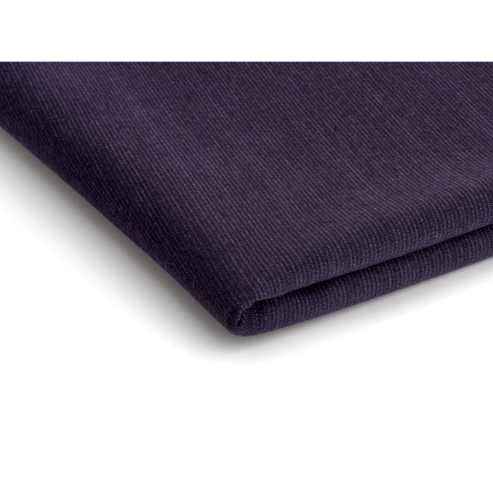 Kötött anyag Punto sötét szőlő, 95% poliészter 5% elasztán, 50cm x 150cm