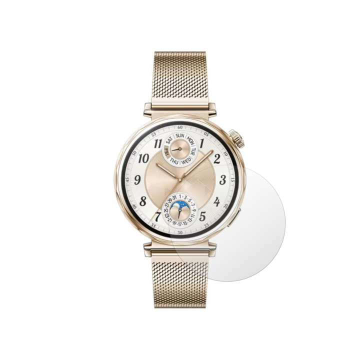 Комплект 4X защитно фолио iSkinz за екран за Huawei Watch GT 5 - 41 мм, Invisible Skinz HD, ултра-прозрачен силикон с пълно покритие, лепило и гъвкавост