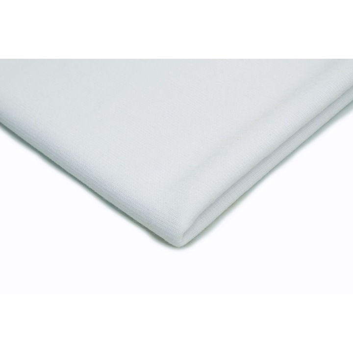 Fehér Punto kötött anyag, 95% poliészter 5% elasztán, 50cm x 150cm