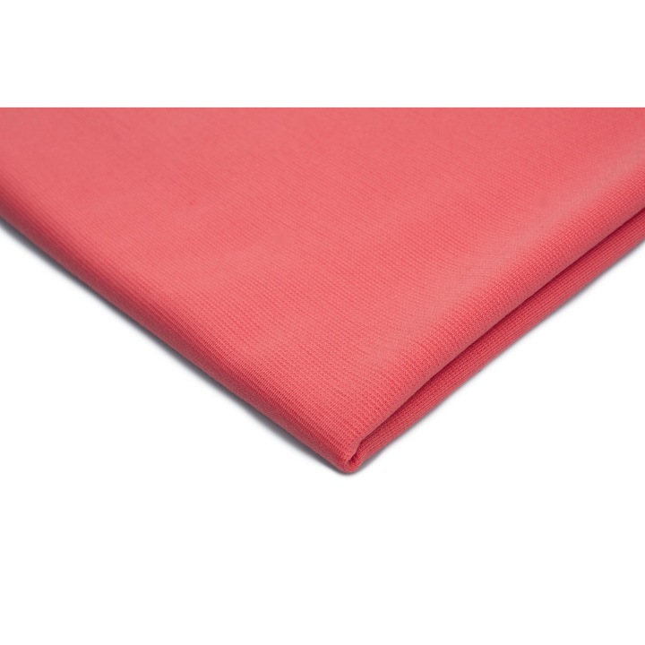 Kötött anyag Punto Coral, 95% poliészter 5% elasztán, 50cm x 150cm