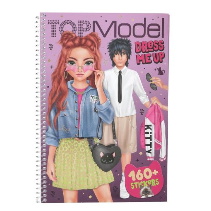 TOPModel Dress Me Up Big REBEL KITTY книга със стикери