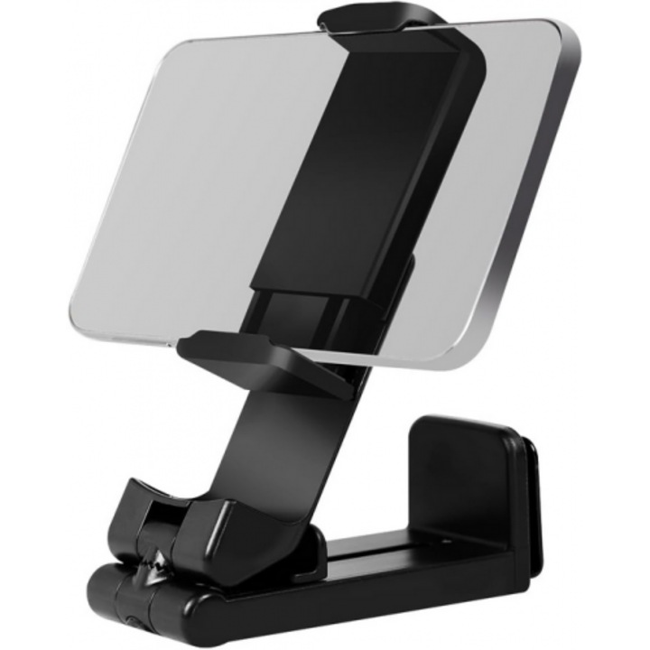 Logilink Összecsukható és rögzíthető okostelefon tartó, 4,7-6,9"-hoz, 360 -ban forgatható, fekete
