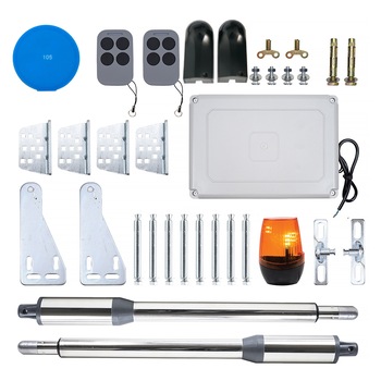 Kit automatizare porti batante PNI MAB300LR, 2 motoare 40W, telecomenzi si panou de control, poarta 2 x 2.5m max, greutate poarta 200Kg si Sticky Pad Blue inclus Kit automatizare porti batante PNI MAB300LR, 2 motoare 40W, telecomenzi si panou de control, poarta 2 x 2.5m max, greutate poarta 200Kg si Sticky Pad Blue inclus