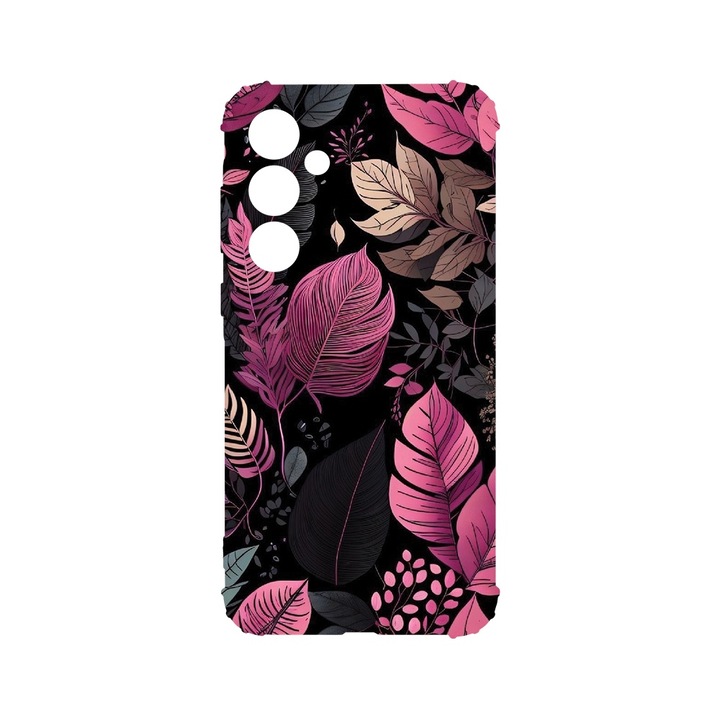 BestCase® Husa Anti Shock 1.5MM, Compatibila Cu Samsung Galaxy A55 5G, Rose Feathers, Air Cushion Technology, AS 1163