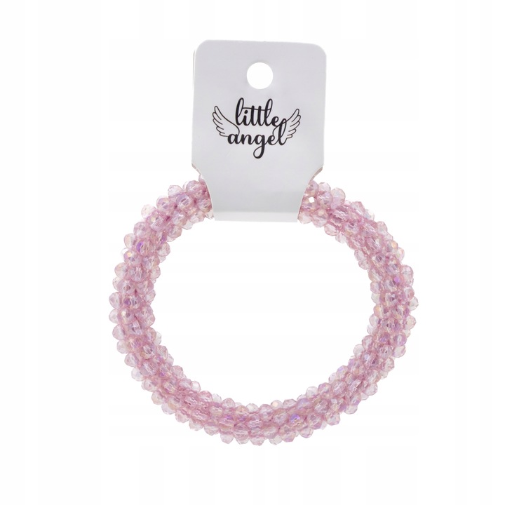 Set bratara si elastic par, Little Angel, J786, roz purpuriu