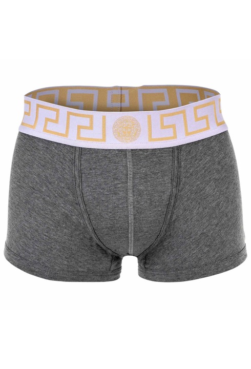 Боксерки с лого на талията Versace, Светлосиви, L