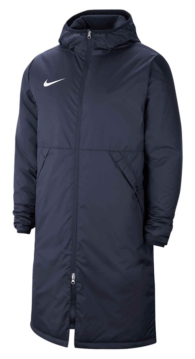 Nike, Geaca lunga cu gluga Park, Albastru inchis, M