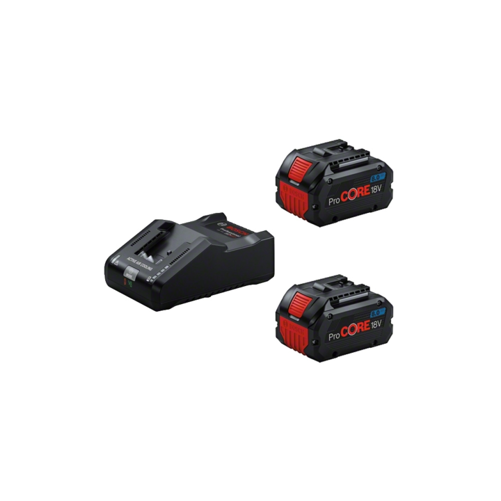 Комплект от 2 батерии Bosch ProCORE, 18V, 8.0Ah и зарядно устройство 18V-160
