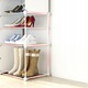 Dulap modular pentru haine, pantofi, Rebiko, 3 rafturi, 44x32x96 cm, Alb