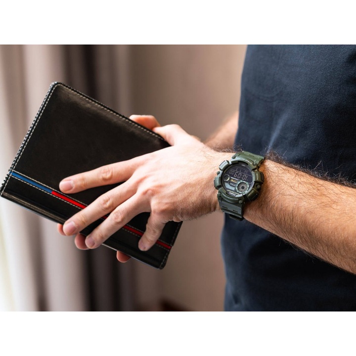 Мъжки часовник Casio WS-1500H-3BVEF, Кварцов, 50мм, 10ATM
