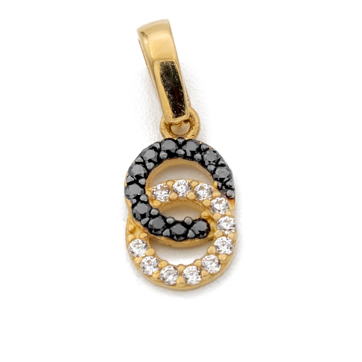 Pandantiv Cerculete Aur 14k