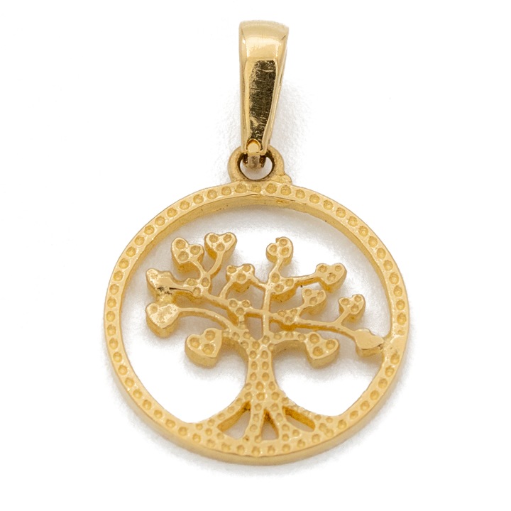 Pandantiv Copacul Vietii Aur Galben 14K