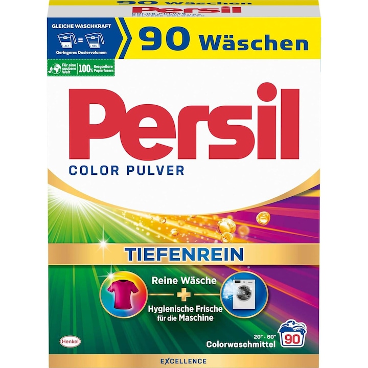 Перилен препарат, Persil Color, 5,4 кг, 90 пранета, биоразградим