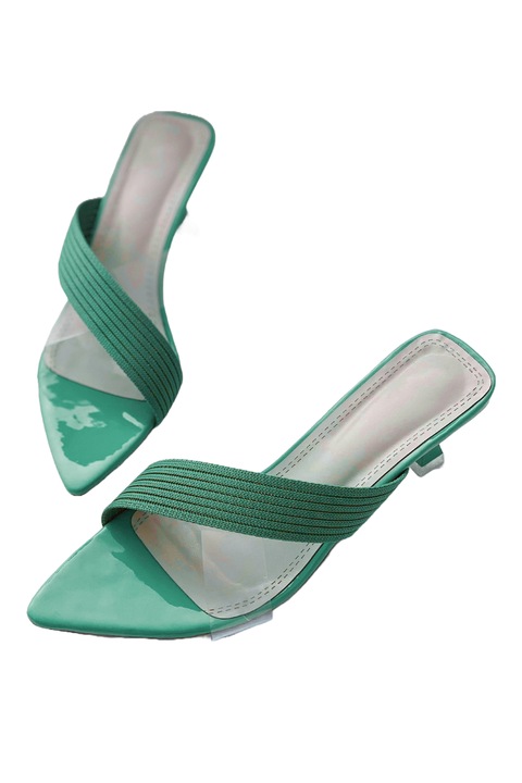 Sandale dama, WildFashion, Verde deschis, Verde deschis