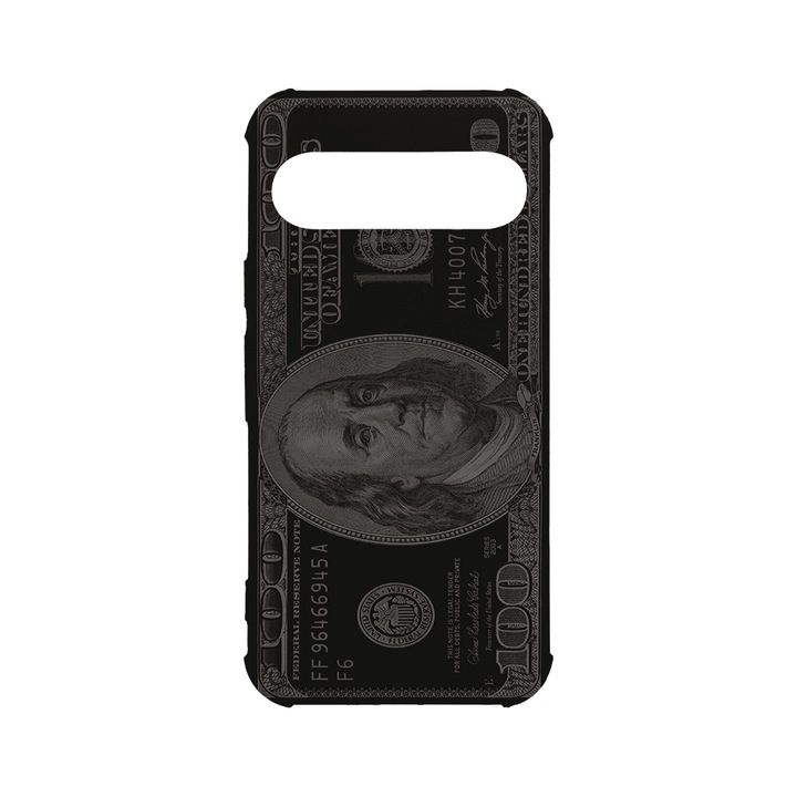 BestCase® Husa Anti Shock 1.5MM, Compatibila cu Google Pixel 9, MR. Franklin 100 dollar, Air cushion Technology, AS 1454