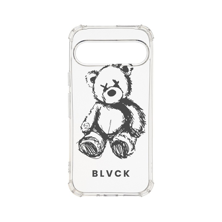 BestCase® Husa Anti Shock 1.5MM, Compatibila cu Google Pixel 9, Teddy Bear blvck, Air cushion Technology, AS 1459