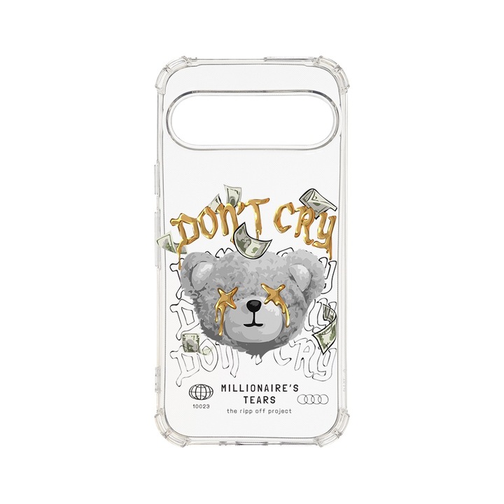 BestCase® Husa Anti Shock 1.5MM, Compatibila cu Google Pixel 9, Teddy Bear Millionaire's, Air cushion Technology, AS 1552