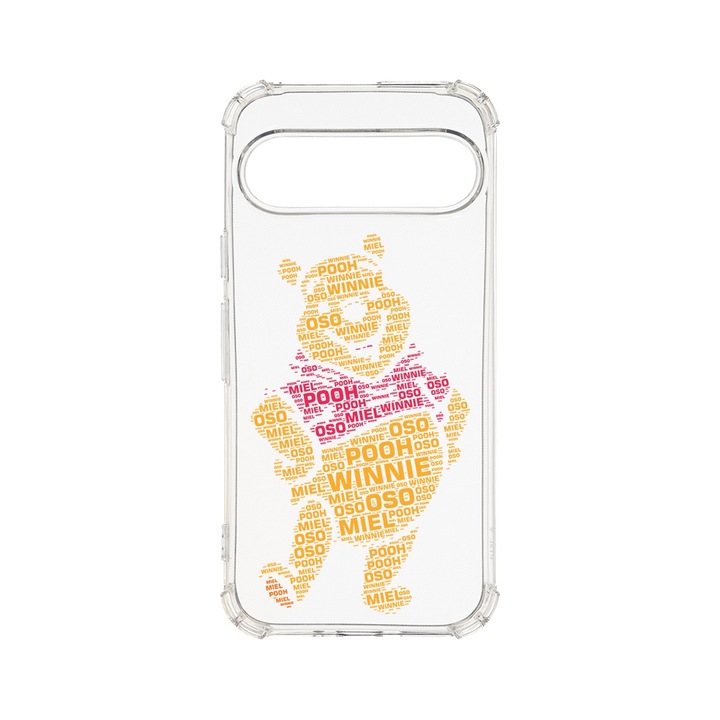 BestCase® Husa Anti Shock 1.5MM, Compatibila cu Google Pixel 9, Calligraphy Pooh, Air cushion Technology, AS 1541