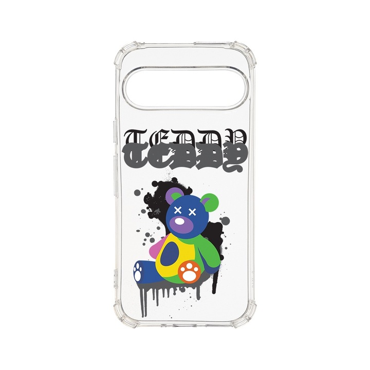 BestCase® Husa Anti Shock 1.5MM, Compatibila cu Google Pixel 9, Teddy Bear Pastel Colors, Air cushion Technology, AS 1567