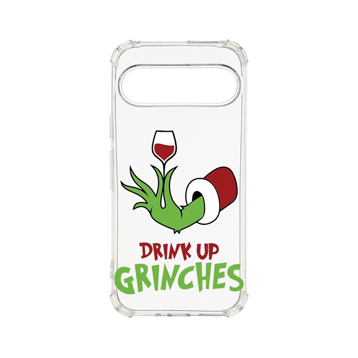 BestCase® Husa Anti Shock 1.5MM, Compatibila cu Google Pixel 9 Pro, Grinches - Drink Up, Air cushion Technology, AS 1604