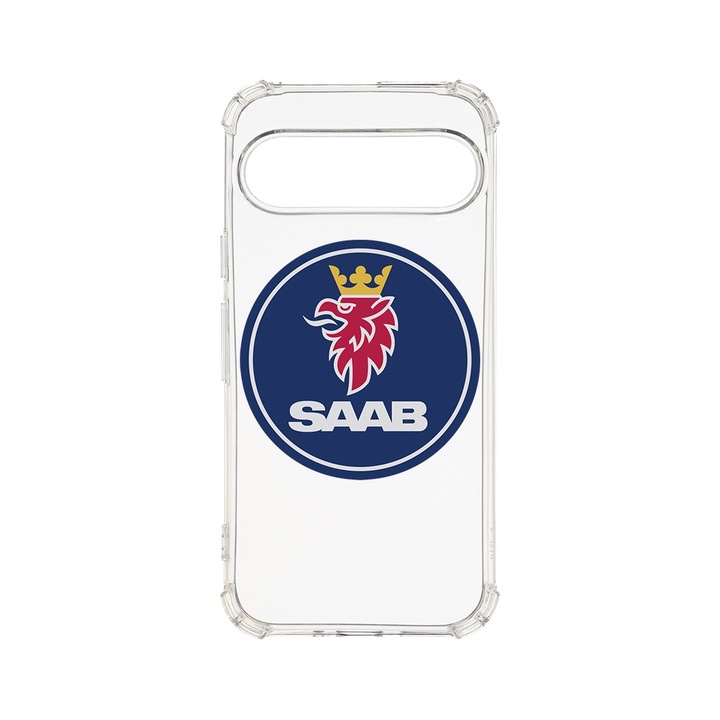 BestCase® Husa Anti Shock 1.5MM, Compatibila cu Google Pixel 9, Logo SAAB, Air cushion Technology, AS 1766