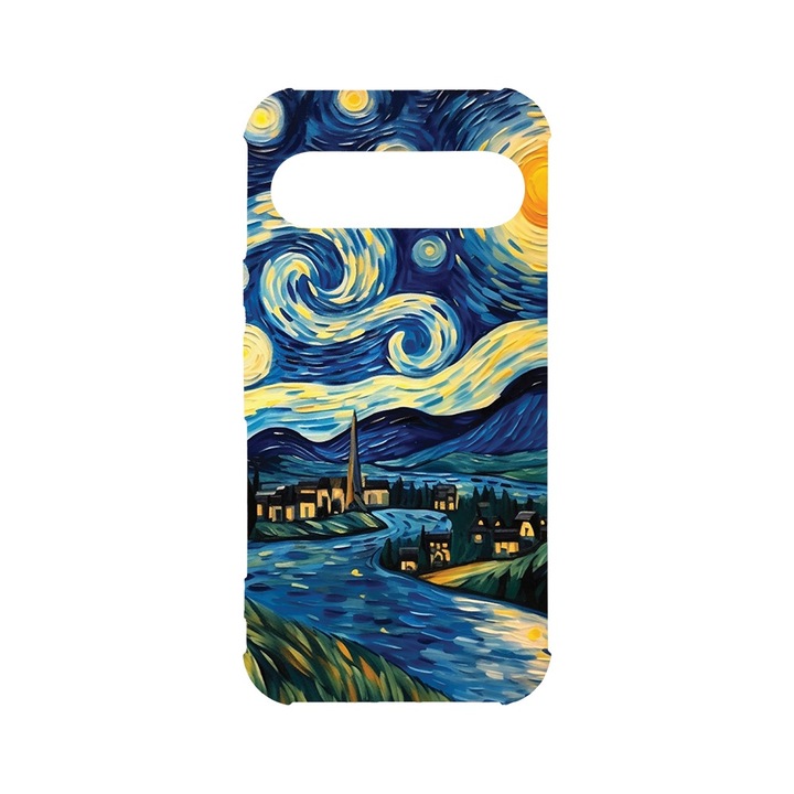 BestCase® Husa Anti Shock 1.5MM, Compatibila cu Google Pixel 9 Pro, Starry Night, Air cushion Technology, AS 1270