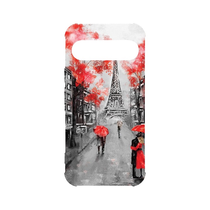 Силиконов калъф BestCase за Google Pixel 9 Pro, Paris Eiffel Tower, Air-Cushion Technology, 1.5MM Anti Shock, AS 1378