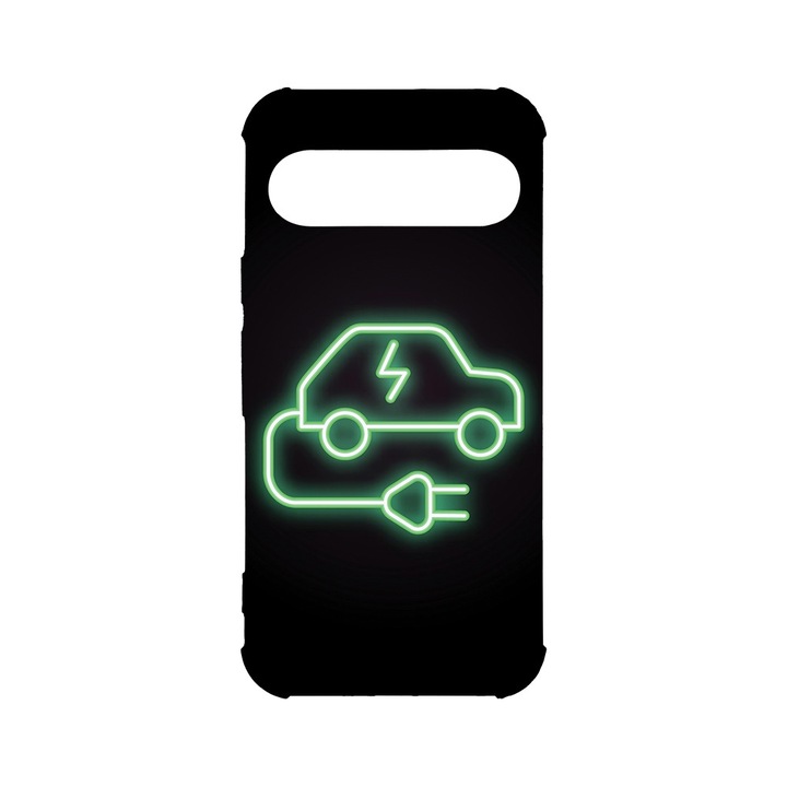 BestCase® Husa Anti Shock 1.5MM, Compatibila cu Google Pixel 9, I Love Electric Car, Air cushion Technology, AS 1383