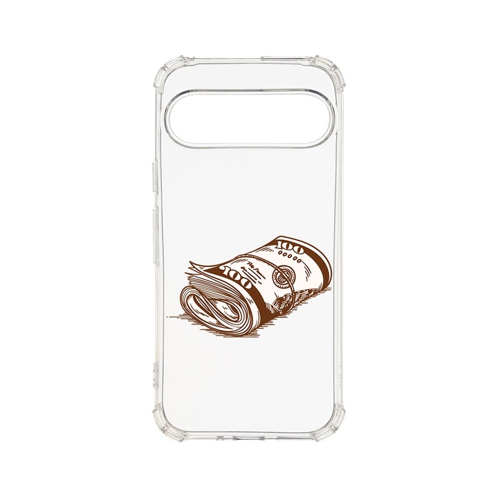 BestCase® Husa Anti Shock 1.5MM, Compatibila cu Google Pixel 9 Pro, Money, Air cushion Technology, AS 1489