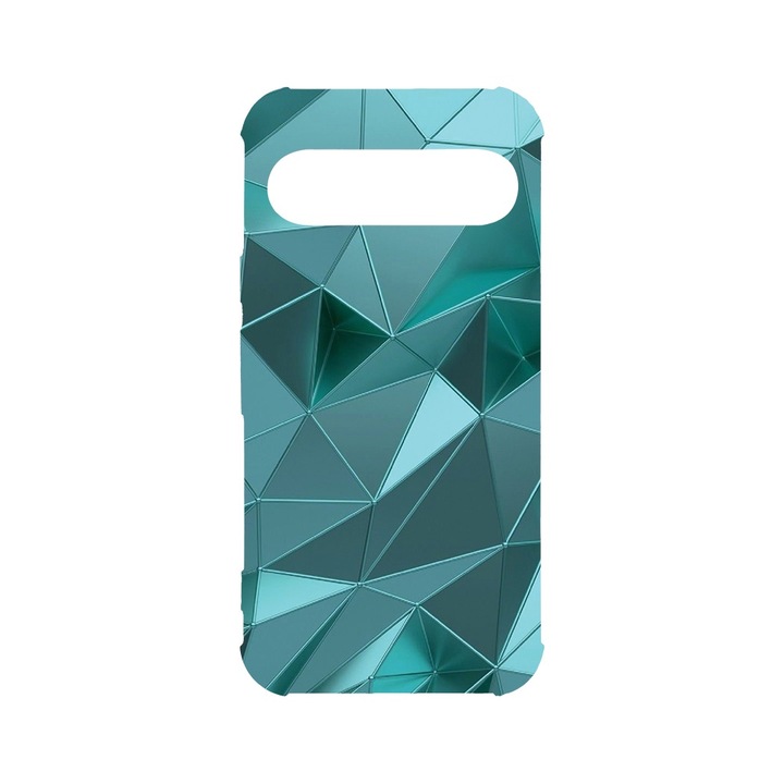 BestCase® Husa Anti Shock 1.5MM, Compatibila cu Google Pixel 9 Pro, Green Mosaic, Air cushion Technology, AS 1251