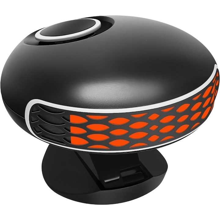IIncalzitor auto portabil 24V, ventilator de incalzire/racire 2 in 1, defroster pentru parbriz, ajustabil 360, negru