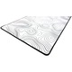 Подложка за мишка Floston TOPOGRAPHIC WHITE, 90 x 40 см, Гумена основа, Текстилна повърхност, Зашити ръбове, Бял
