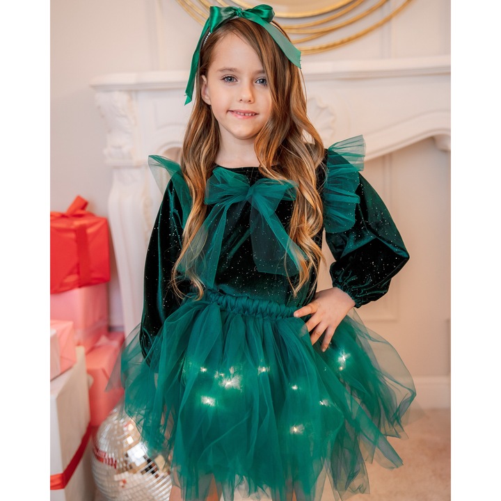 Szoknya Luminite színnel, Royal Green