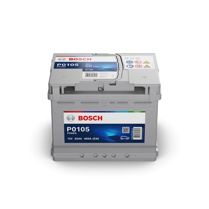 Автомобилен акумулатор Bosch Power Line 12V 55Ah EN 460A 242x175x190mm