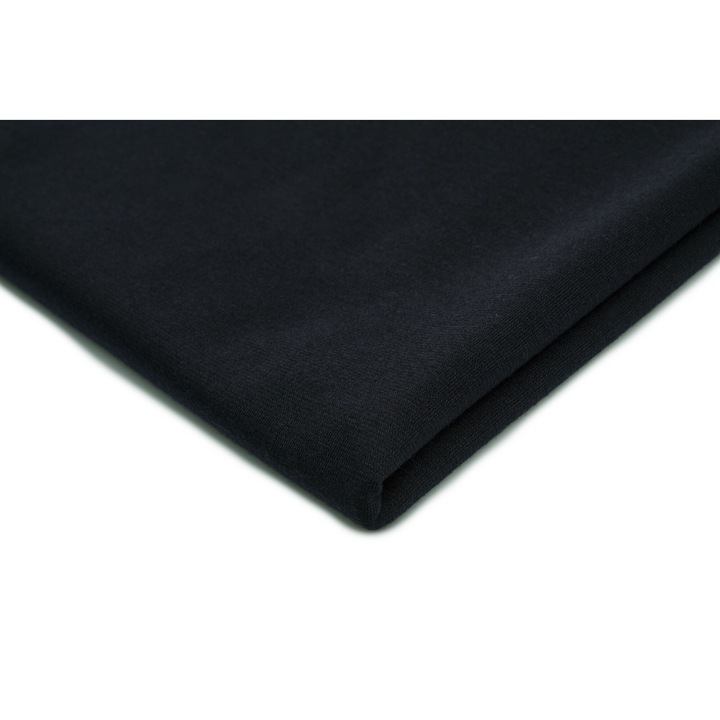 Punto kötött anyag Nagyon sötétkék, 95% poliészter 5% elasztán, 50cm x 150cm