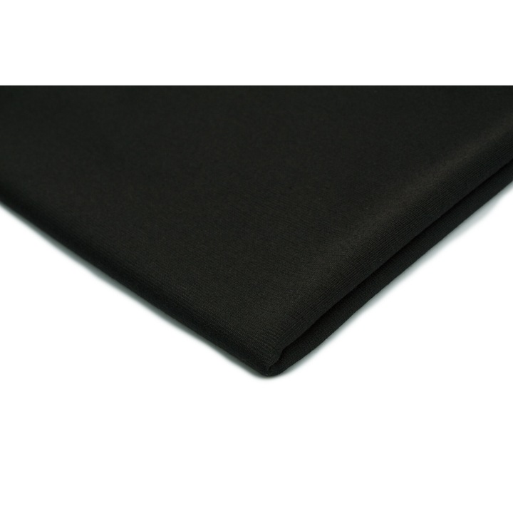 Tesatura tricotata Punto Negru, 95% Poliester 5% Elastan, 50cm x 150cm